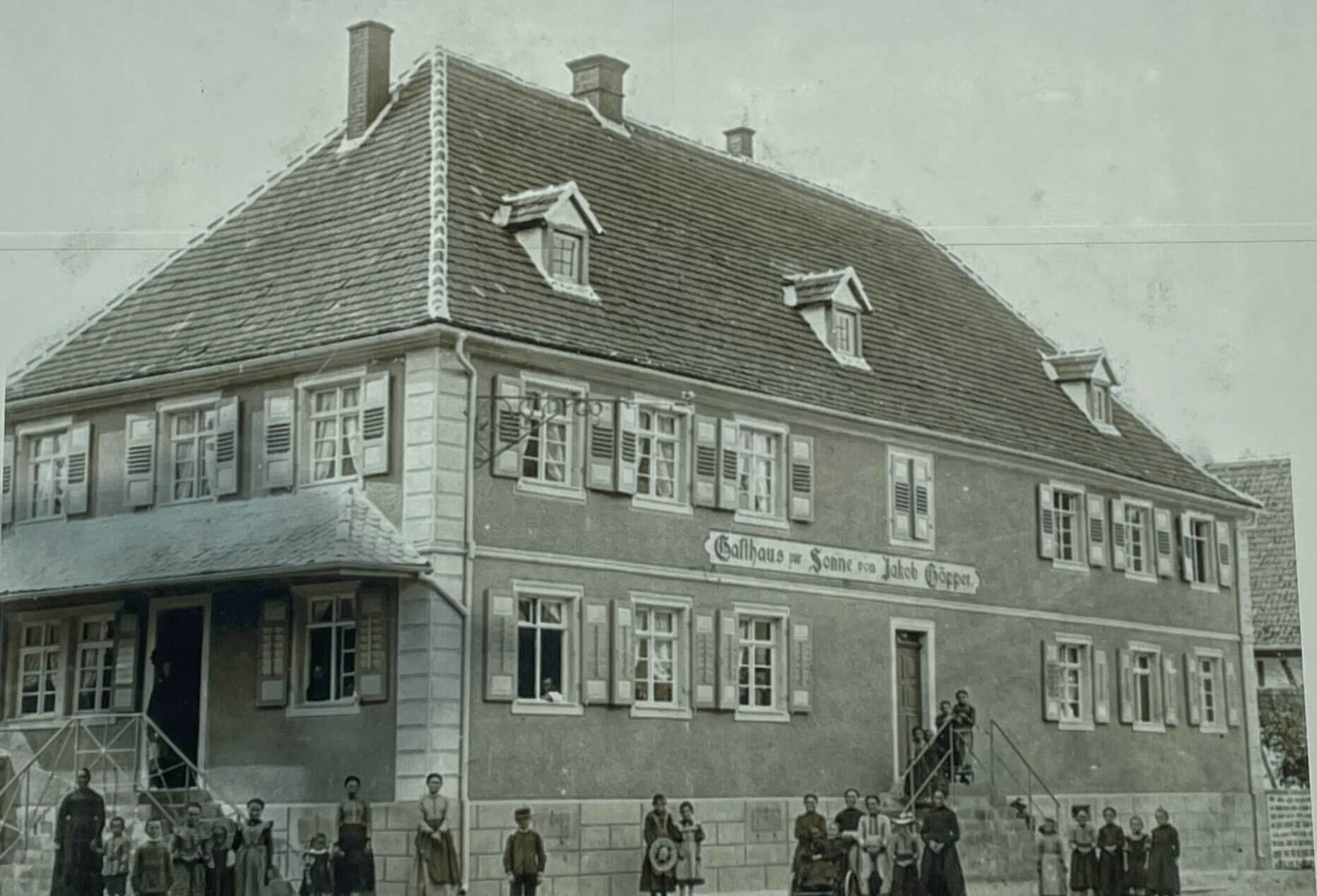 Sonne Legelshurst - Gasthaus historisches Bild